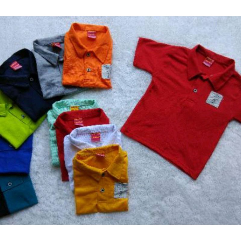 Kaos Kerah Model Kancing Polo Lacoste 1-9 Tahun