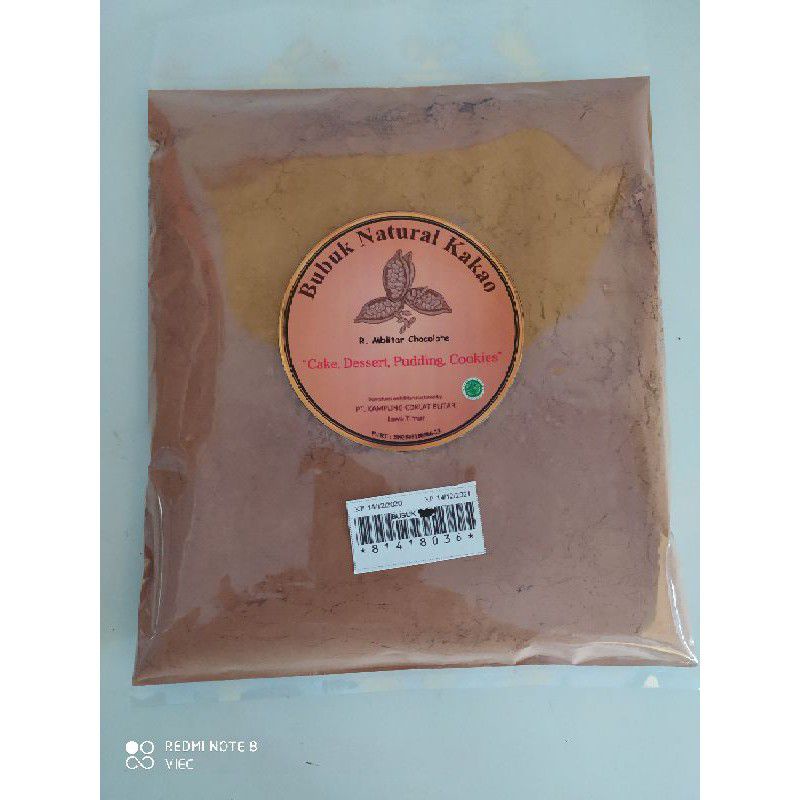 

Bubuk Coklat Natural 500 Gram (Kampung Coklat Blitar) Free Bubble Wrab