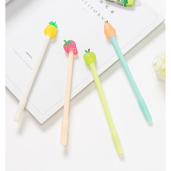 

Pulpen dengan Ujung Berbentuk Buah-Buahan