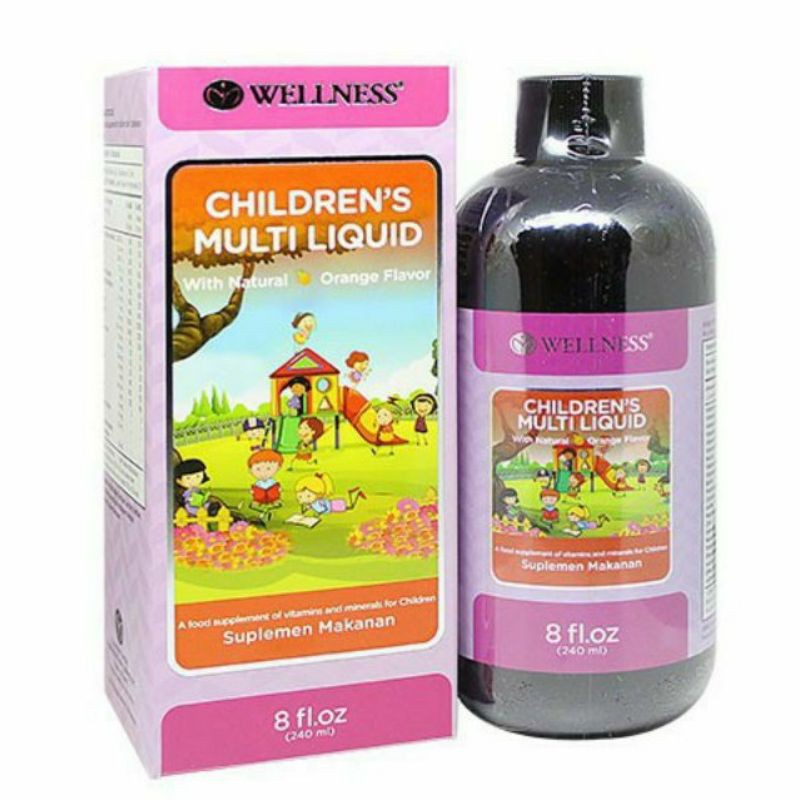 WELLNESS CHILDREN'S MULTI LIQUID (8 OZ) MULTIVITAMIN DAN MINERAL ANAK