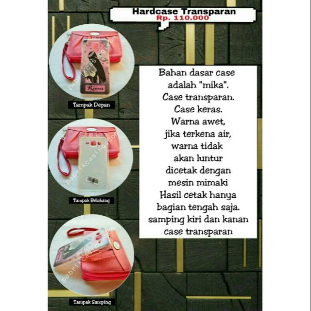 

Hardcase transparan