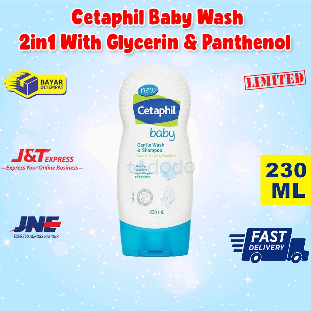 Cetaphil Baby Wash 2in1 With Glycerin &amp; Panthenol 230ml - Sabun dan Shampoo Bayi