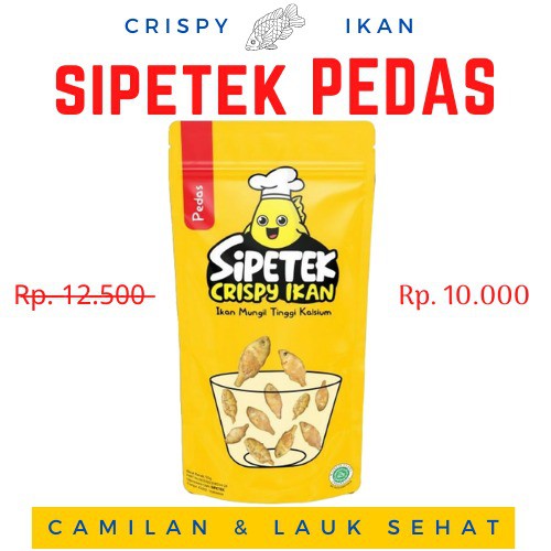 

SIPETEK SPACY 50 GR | CRISPY IKAN SIPETEK PEDAS | SOLUSI CAMILAN PRAKTIS YANG SEHAT & NIKMAT | MAKANAN DAN MINUMAN MAKANAN INSTAN | IKAN KRIUK GURIH RENYAH KRISPI | LAUK PAUK MAKAN | Agen Distributor Sipetek | Yass Mart ID