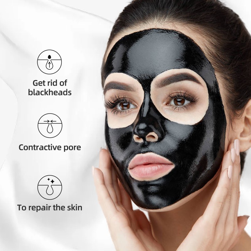 READY【BPOM】BIOAQUA masker peel off Mask Charcoal Anti-Blackhead masker komedo [BIOAQUA PEEL TUBE]