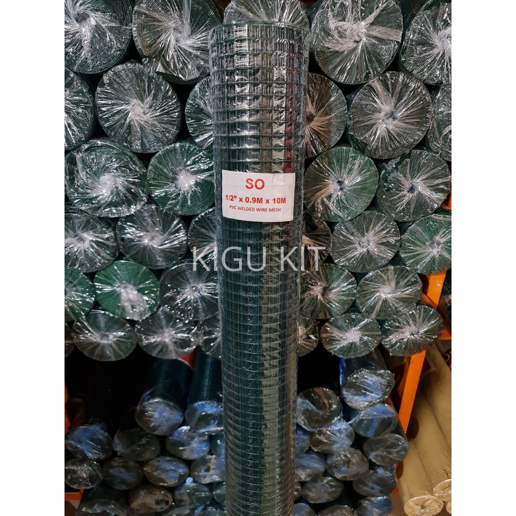 KAWAT LOKET PVC 1/2 X 90CM / KAWAT AYAKAN HIJAU