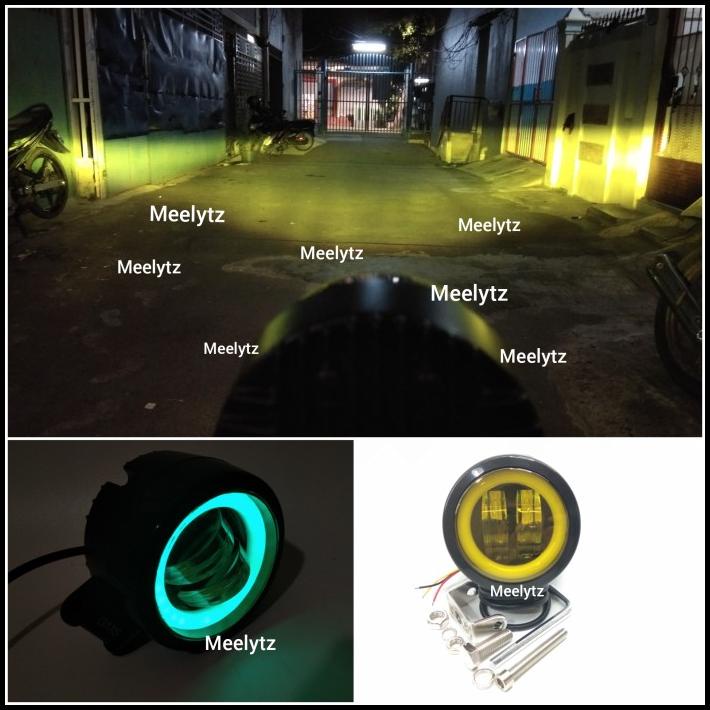 Lampu Tembak Sorot Led Cwl 2 Mata Lensa 4D Bulat 20Watt Sinar Kuning