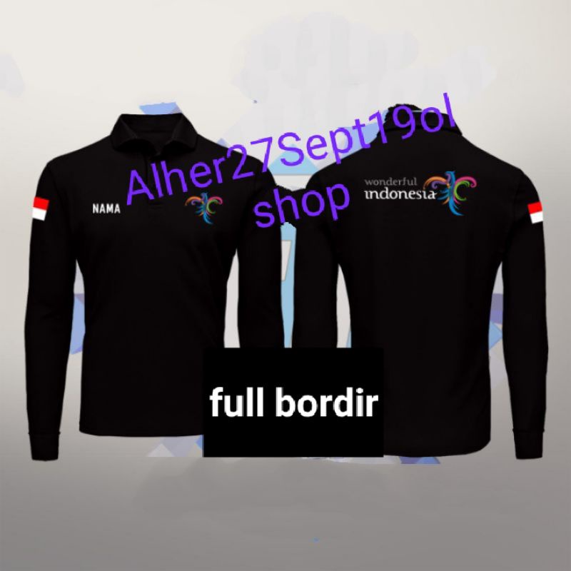 kaos wonderful Indonesia baju wonderful Indonesia seragam wonderful Indonesia kaos katun wonderful I