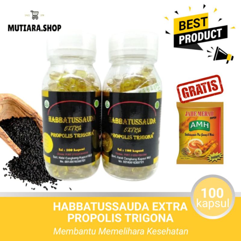 Habbatussauda Trigona UMS 100 kapsul