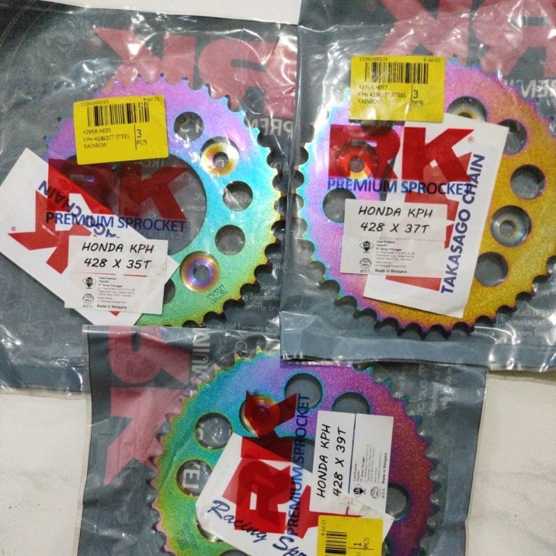 gear sss RK RAINBOW 415 428 33 35 37 39 KHARISMA SUPRAX 125 SUPRA FIT NEW REVO BLADE SATRIA FU NEW f