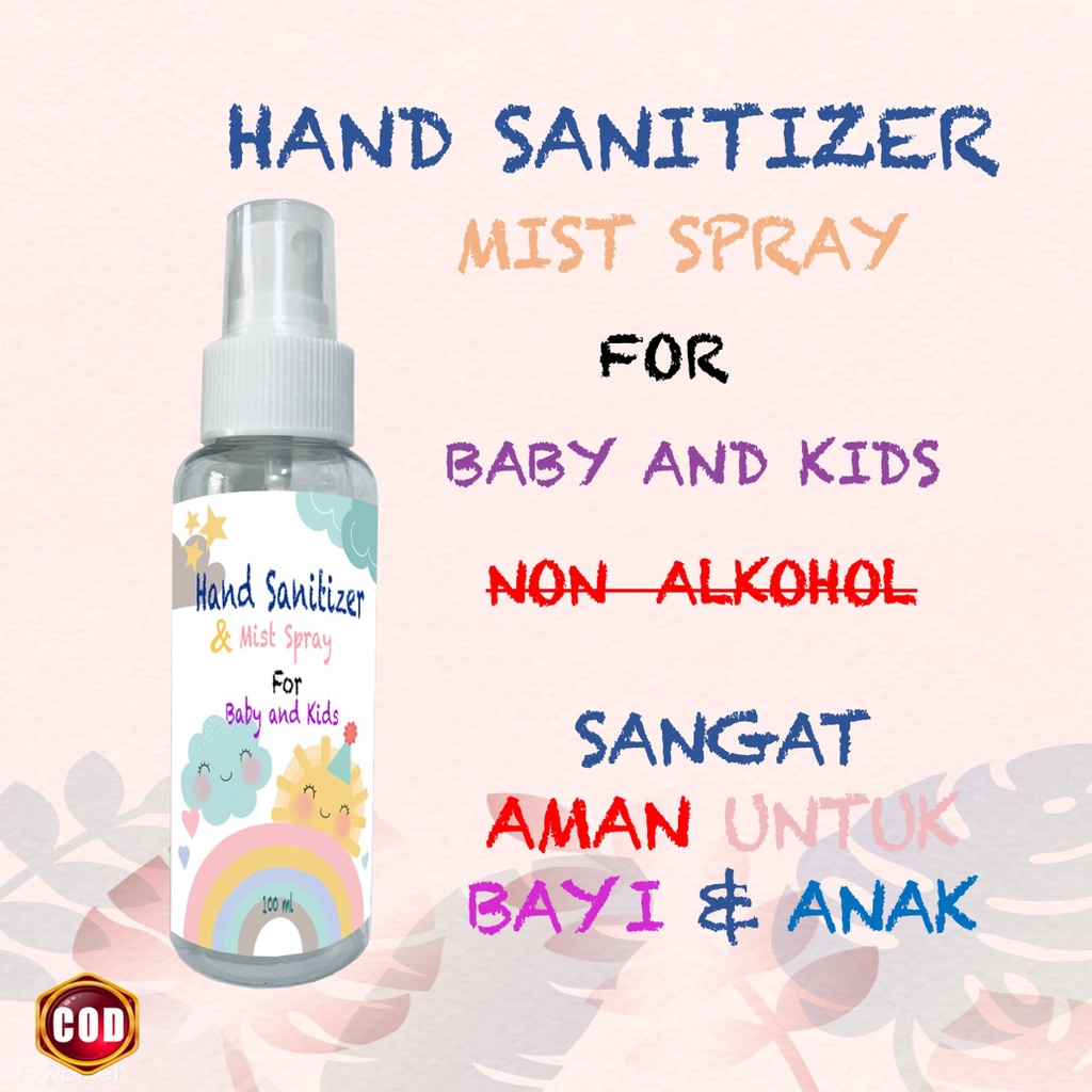 Hand Sanitizer Anak Hand Sanitizer Bayi Hand Sanitizer Spray Aman untuk Anak dan Bayi