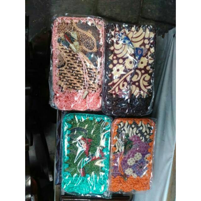 (BISA COD) TAS BATIK RAJUT  TAS TEMPAT HP KECIL - SOVENIR KHAS JOGJA