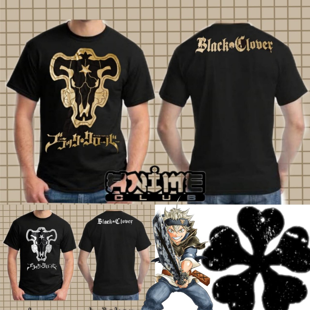 Baju Anime - Black Bull Logo (Black Clover)