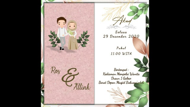 Undangan Digital Video Pernikahan Rustic / Digital Wedding Invitation Murah