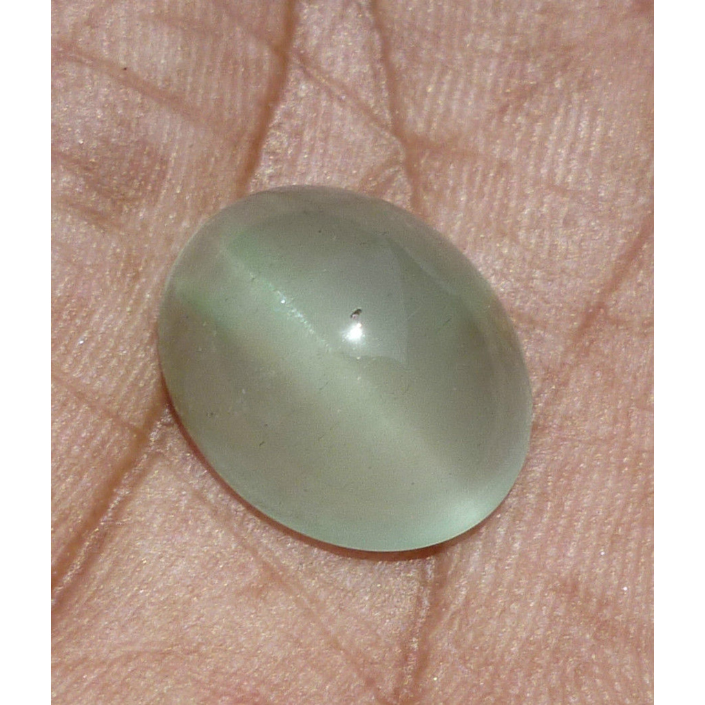 Natural Aquamarine Cat's Eye Lite Greenish Blue 11.25ct AQ098