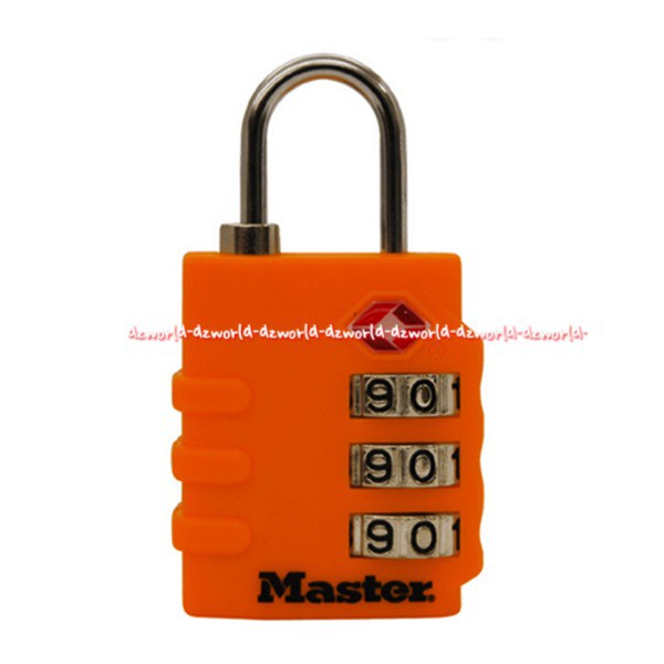 Master Lock Gembok Untuk Koper Jenis Kombinasi 3 Angka Gembok Pengaman Untuk Koper Isi 2 Pcs