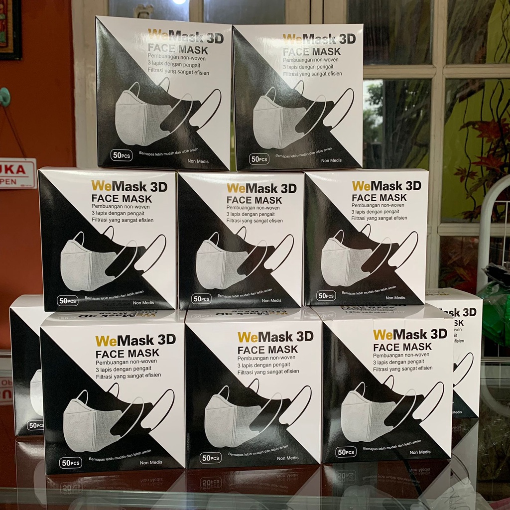 Masker Duckbil / hitam / putiih / murah / face mask / we mask