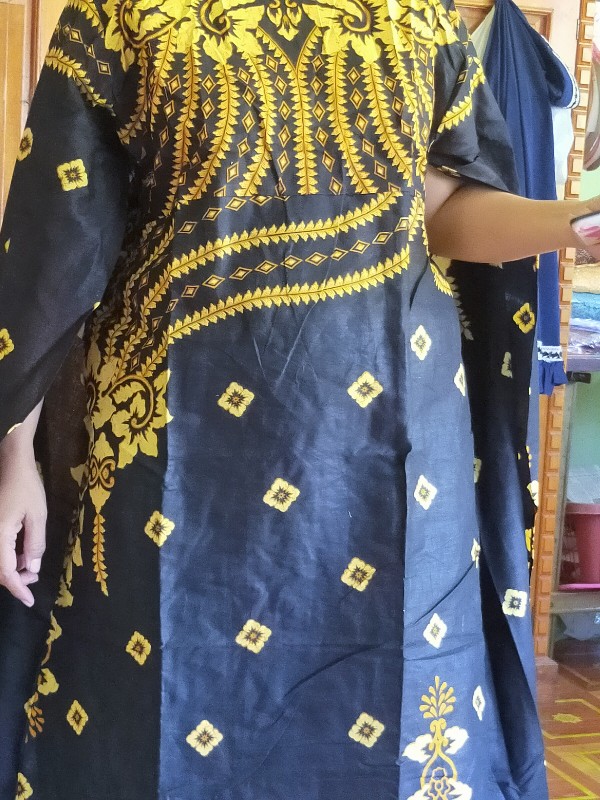 Maxi Cape Cendrawasih Sogan & Kembang Gunungan All Size Fit To Xl Batik Pekalongan