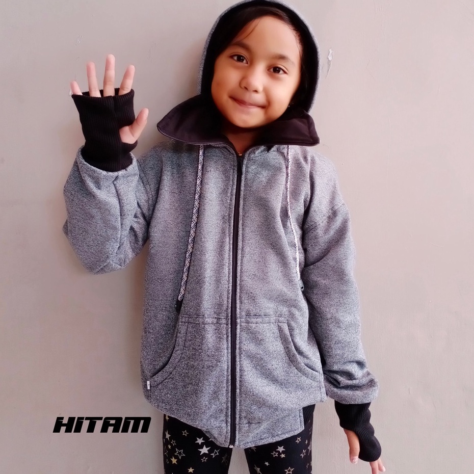 PROMO JAKET ANAK 2-12TAHUN LAKILAKI PEREMPUAN NINJA ROUNDHAND TUTON FLEECE MURAH