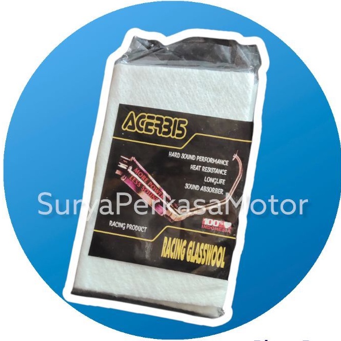 Glasswool / Asbes PUTIH Peredam Suara Knalpot Racing