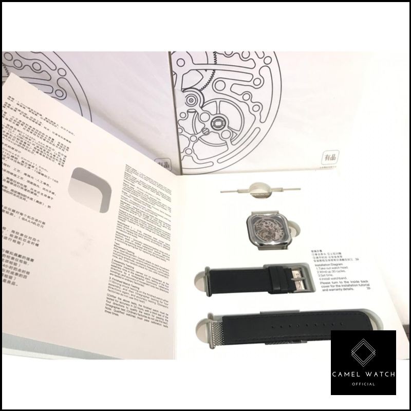 Grosir Jam Tangan Xiaomi CIGA Hollow Out Design Automatic Mechanical Watch