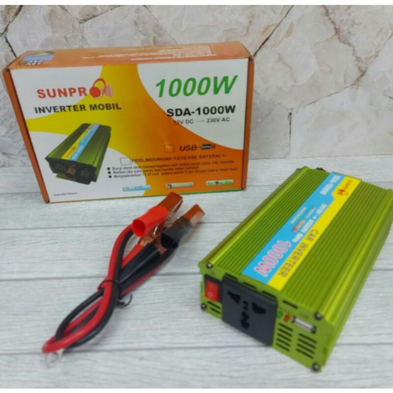 Cod Power Inventer Sunpro Mobil SDA 1000Watt Multifungsi