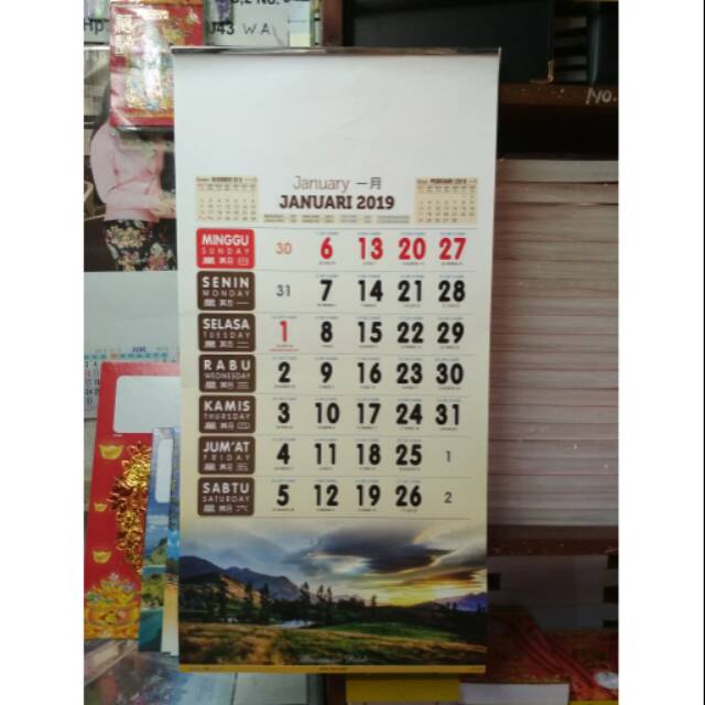 

Kalender dinding angka exclusive 2019