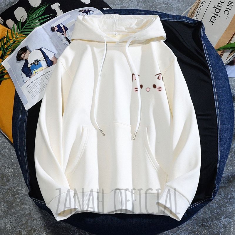 Hoodie Cewek Simpel Cat Bahan Banaya Korean Style Terbaru-6