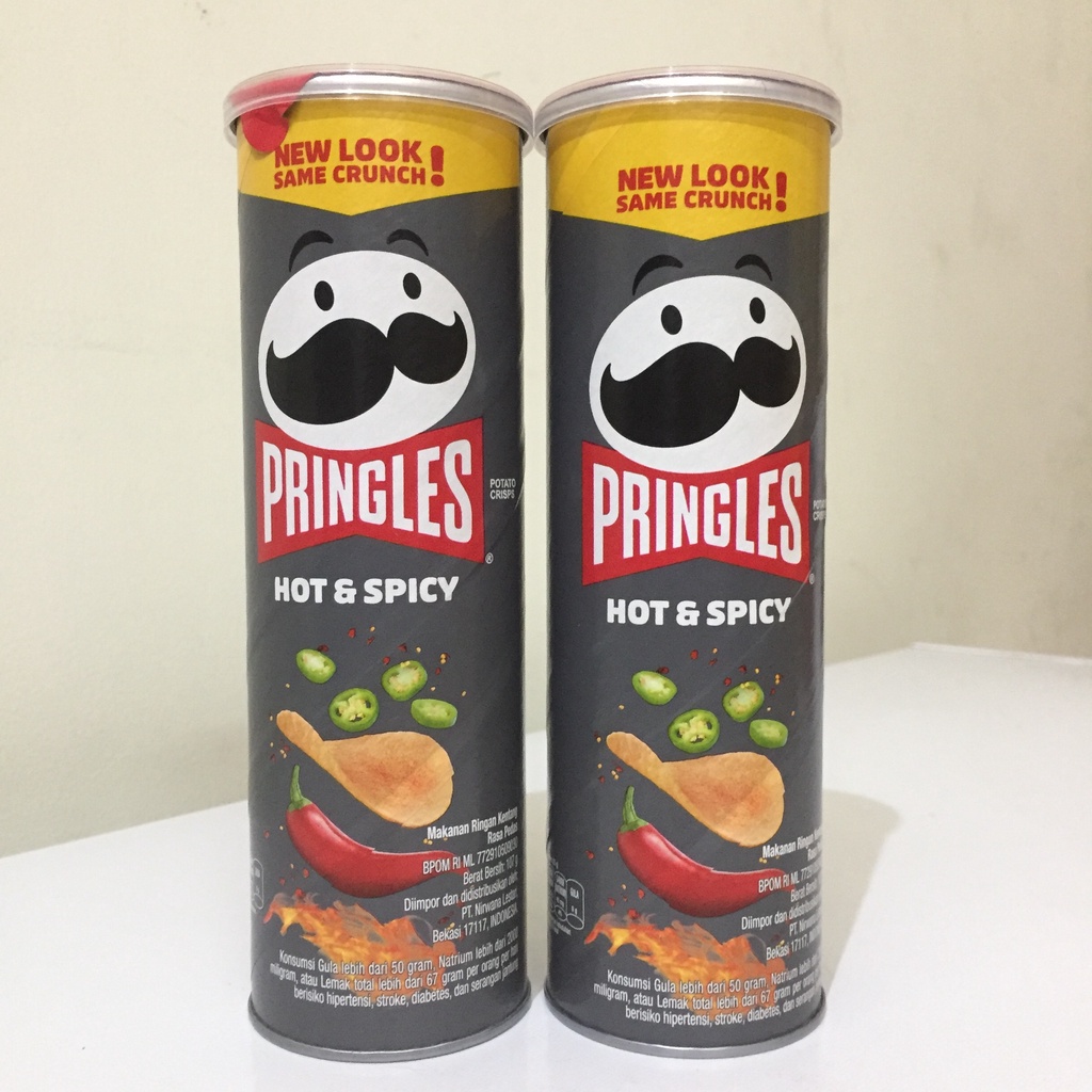 

PRINGLES POTATO CHIPS KERIPIK KENTANG HOT & SPICY 107 GRAM