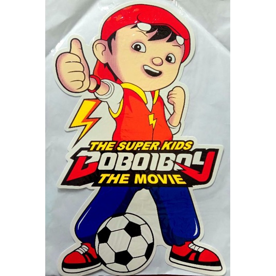 2 Gambar Beda Boboiboy Sticker Permanen Vinyl Jumbo +-32cm