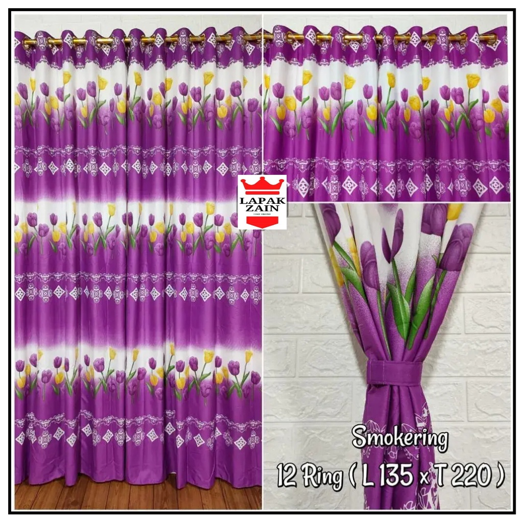 GORDEN JENDELA RUANG TAMU GORDEN PINTU 12 RING MOTIF CANTIK MENARIK