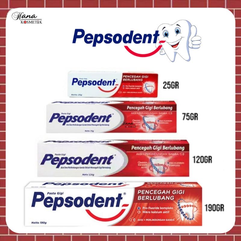[PEPSODEN] PEPSODENT WHITENING PASTA GIGI ODOL 25gr - 225gr
