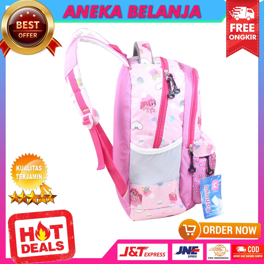 New Arrival Tas Ransel Fashionable Khusus Anak Cewek Pink Kuat Tebal Stylish Multifungsi Berkualitas