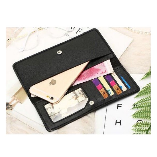 Dompet Wanita Kulit - Dompet Panjang Wanita - Dompet Wanita Style Korea Import - Dompet Simple Elegant Halus