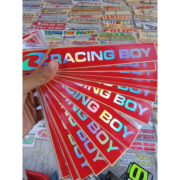 Stiker Racing Boy Hologram Pelangi stiker RCB stiker velg RCB stiker arm rcb