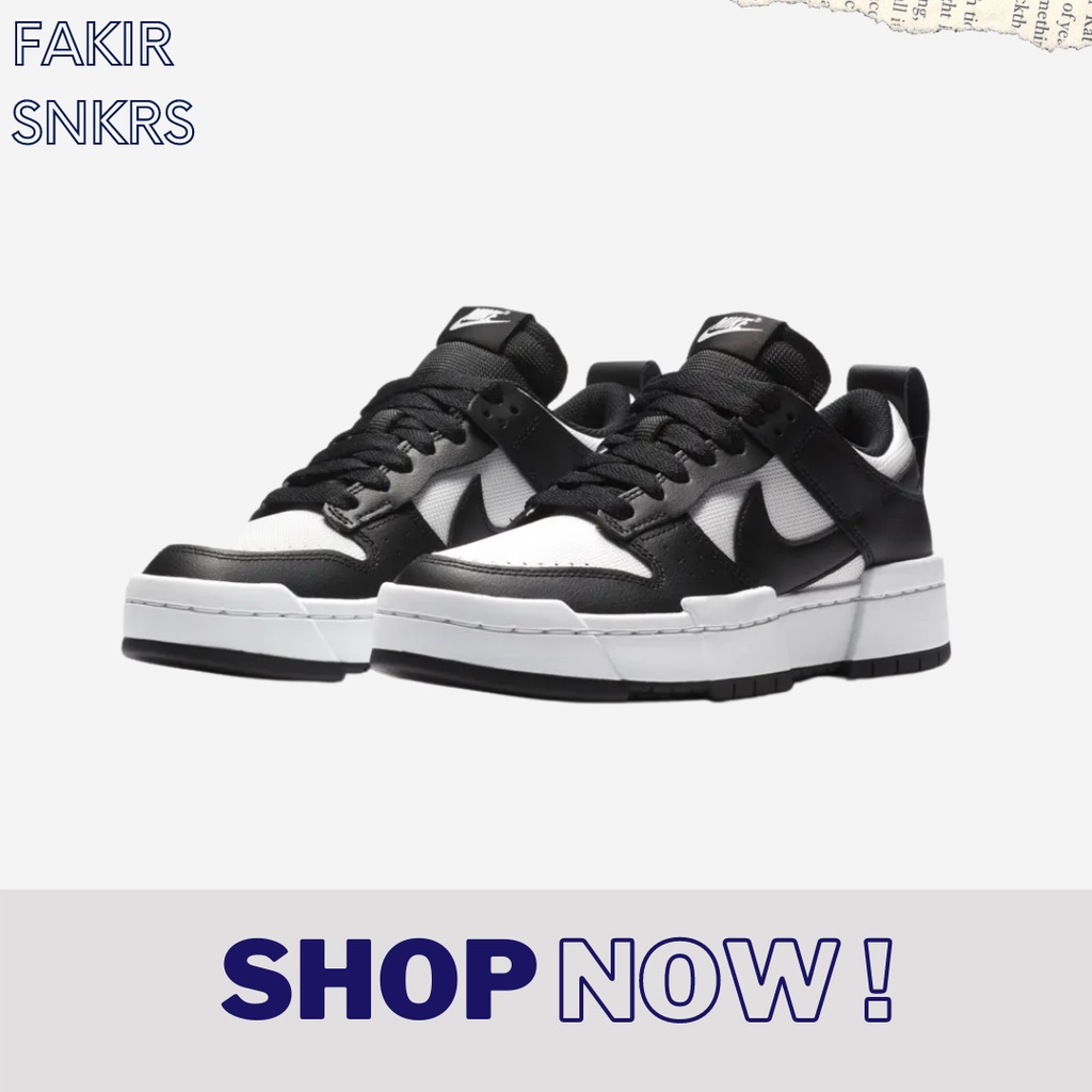 SB DUNK DISRUPT BLACK WHITE