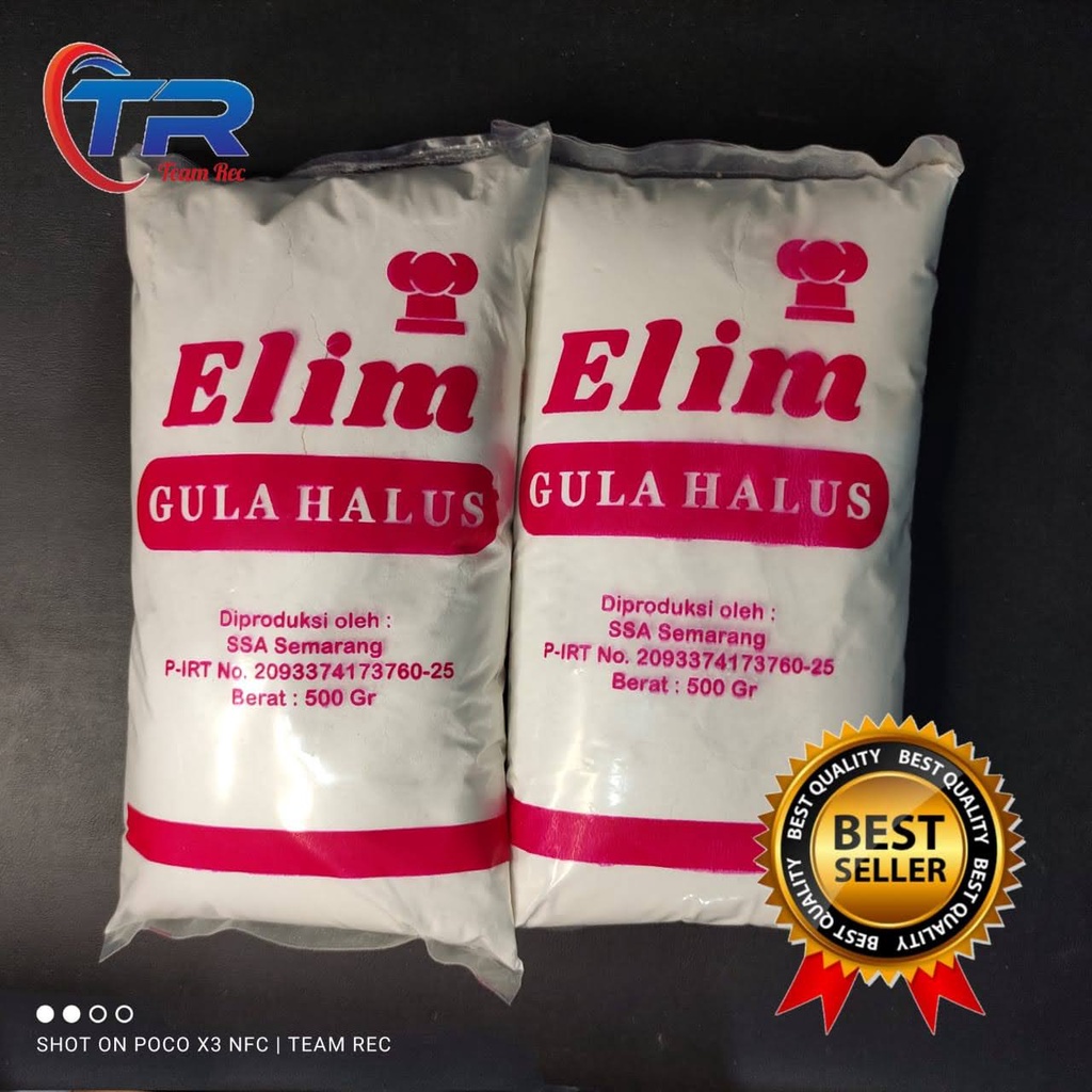 Elim Gula Halus 250 Gr / Gula Kastor / Gula Halus / Gula Icing / Gula Donat / Gula Bubuk