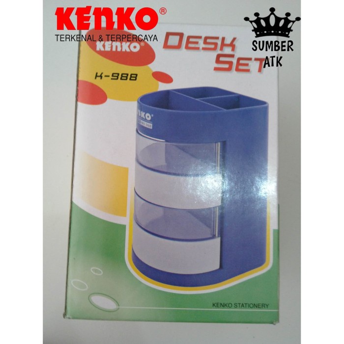 

Mantap Desk Set Meja Kenko K-988 Tempat Organizer Alat Tulis 4 Laci - 1 Pcs Bagus