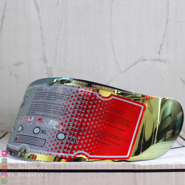 Flat Visor KBC RSV THX Iridium Gold Embos 4 Not Blue Silver Darksmoke