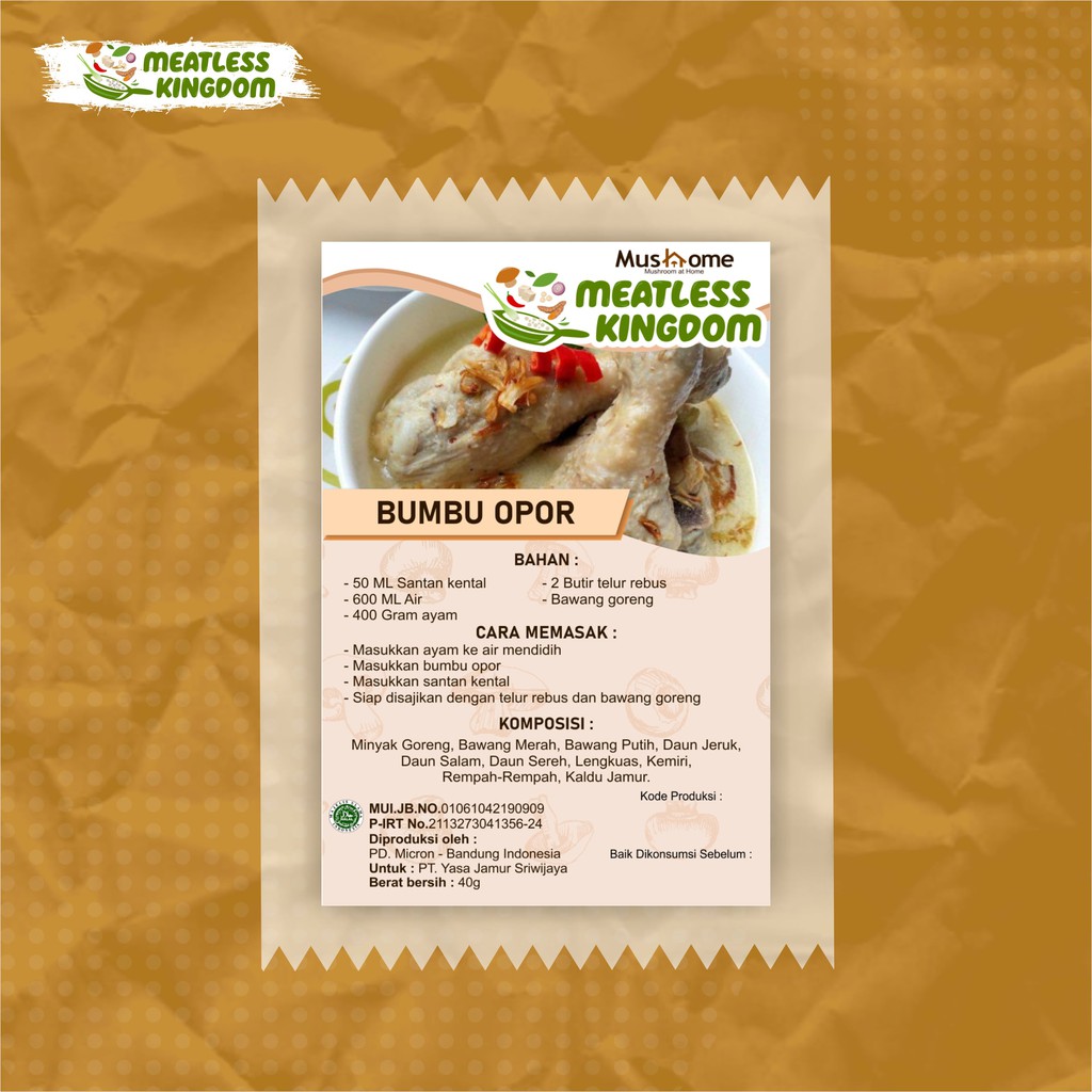 

Bumbu Opor Non MSG Meatless Kingdom
