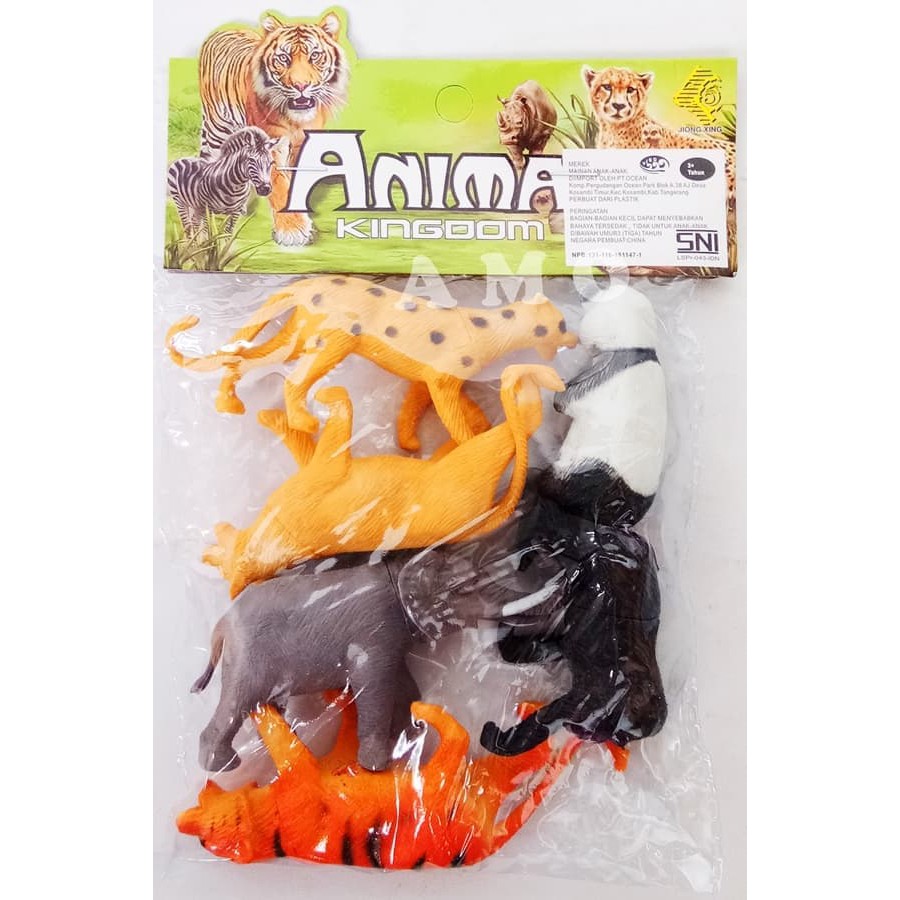 ANIMAL KINGDOM KANTONG 2004   FIGURE ANIMAL MAINAN MURAH