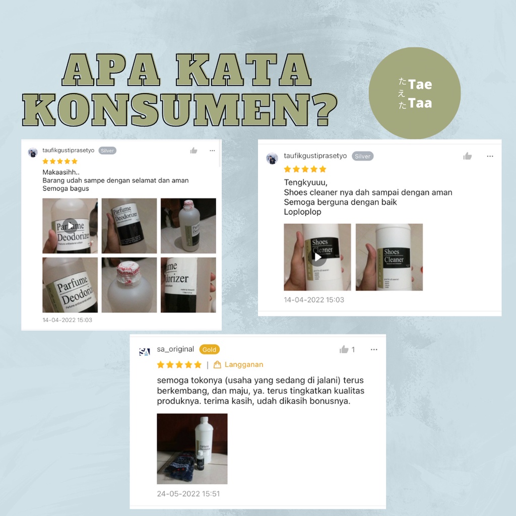 Sabun Pembersih Dan Parfum Sepatu  Anti Bakteri Bau Paket Starter Kit Shoes Cleaner 100 Ml Pengharum Shoe Taetaa Company