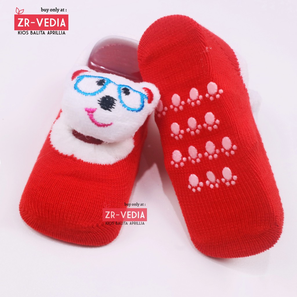 Prewalker Socks 3D Bayi Boneka Karakter / Kaos Kaki Anak Laki Perempuan Polos Anti Slip Import Murah