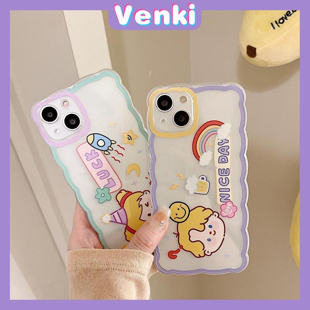 iPhone Case Silicone Soft Case Clear Case Airbag Shockproof Camera Cover Protection Cartoon Cute Compatible For iPhone 11 iPhone 13 Pro Max iPhone 12 Pro Max iPhone 7Plus iPhone xr