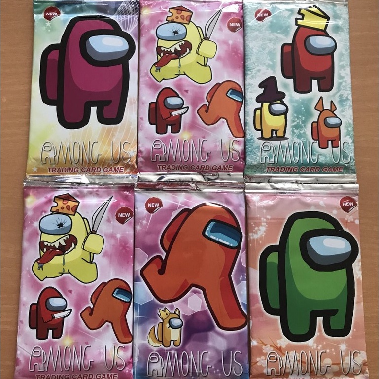 Kartu Trading Card Game Among Us New 10 Pack (Masing2 isi 9 kartu)