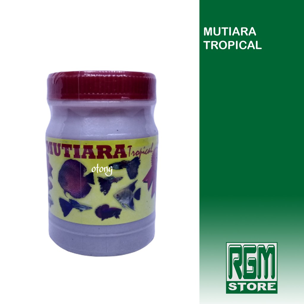 Mutiara tropical 100gr pakan makanan ikan cupang kecil guppy hias murah