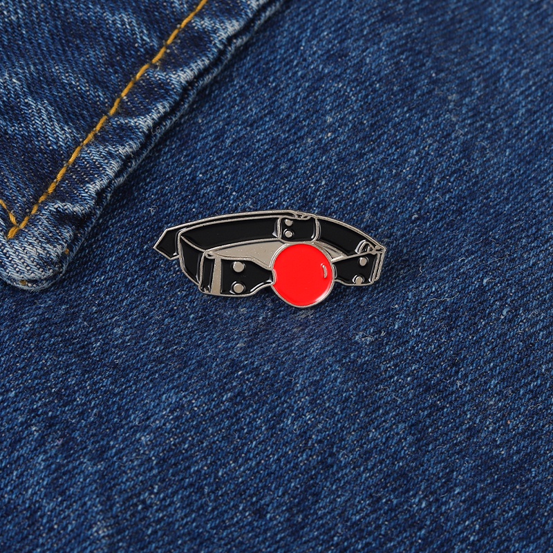 Bros Pin Enamel Bentuk Kartun Mulut Lucu Untuk Teman