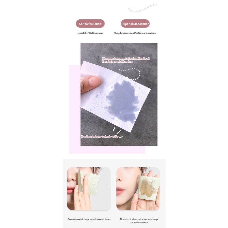 Kertas Minyak / Face Oil Control Paper ( isi 100pcs ) / Refreshing facial oil absorption