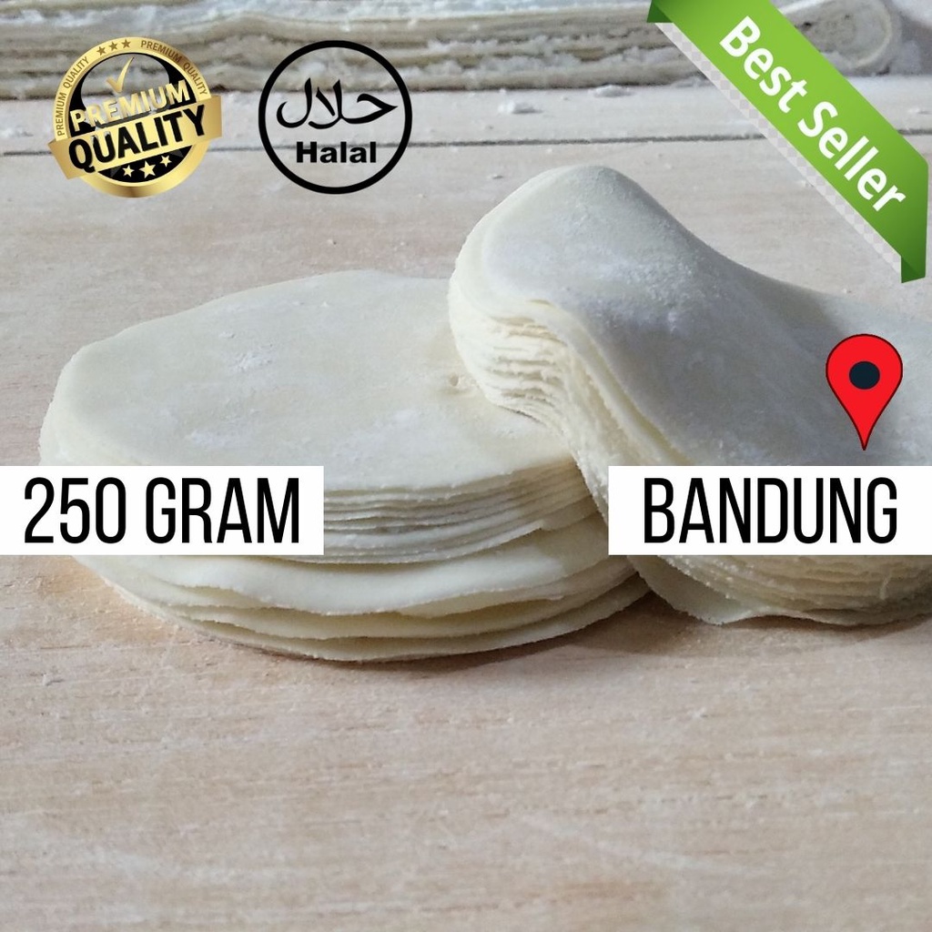 

Kulit Dimsum 250gr Siomay Pangsit Tipis Bening Halal Terdekat Bandung