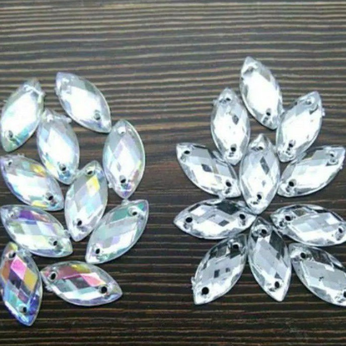 Payet mata/kristal sampan/Payet tetes/Payet daun 7x15mm