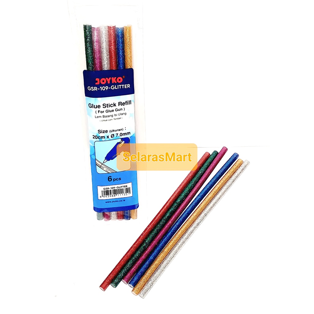 

JOYKO GLUE STIK REFILL / ISI LEM TEMBAK GSR-109 GLITTER [ SET ]